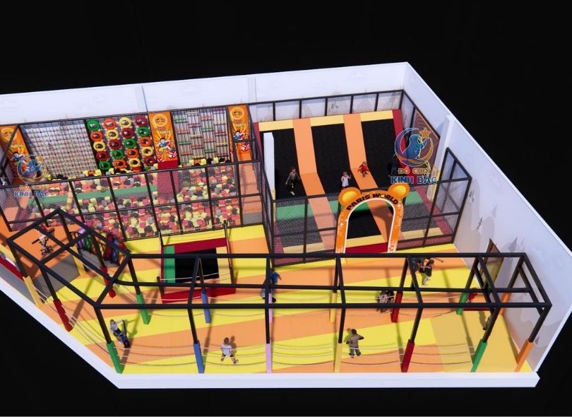 Mẫu thiết kế 3D khu vui chơi trẻ em TKKVCKB12 Dochoikinhbac