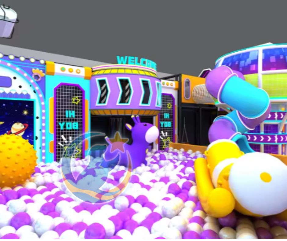 Mẫu thiết kế 3D khu vui chơi trẻ em TKKVCKB19 Dochoikinhbac