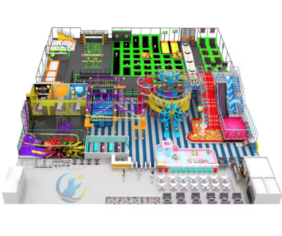 Mẫu thiết kế 3D khu vui chơi trẻ em TKKVCKB25 Dochoikinhbac