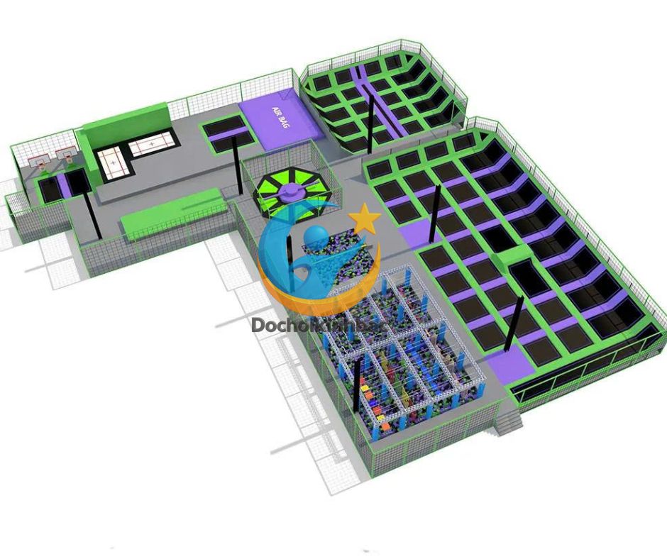 Trampoline Park_KVCTP12 Dochoikinhbac _Không Gian Vận Động Sáng Tạo Dành Cho Mọi Lứa Tuổi