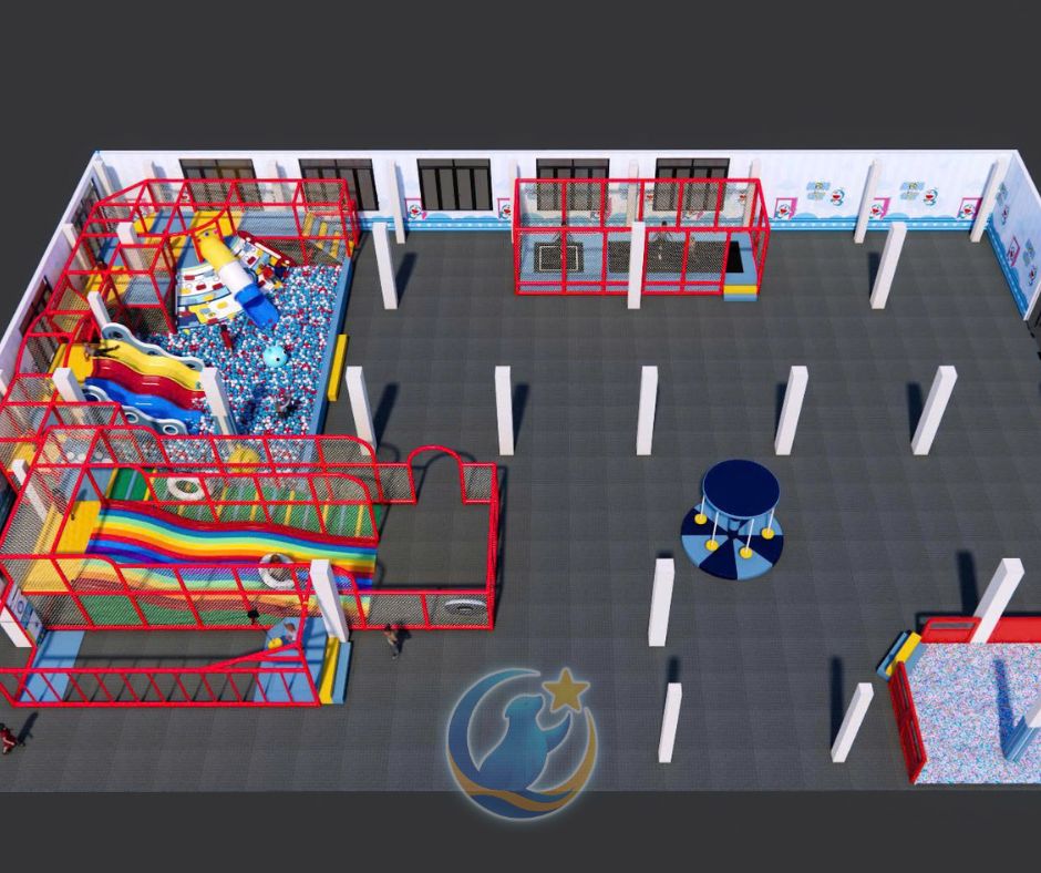 Mẫu thiết kế 3D khu vui chơi trẻ em TKKVCKB17 Dochoikinhbac