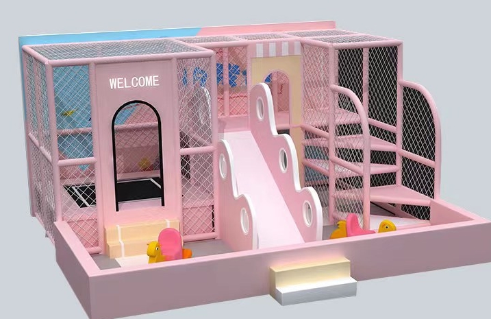 Nhà liên hoàn KVCTE01108- Báo giá nhà bóng cầu trượt liên hoàn- Indoor play ground Đồ chơi kinh bắc