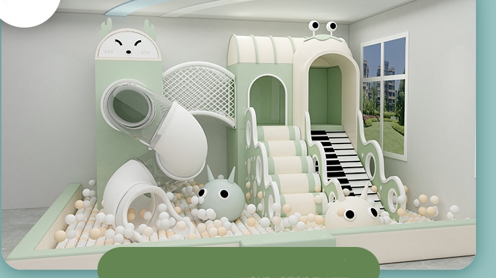 Indoor Playground KVCTE01109- Báo giá nhà liên hoàn cầu trượt nhà bóng Đồ chơi kinh bắc