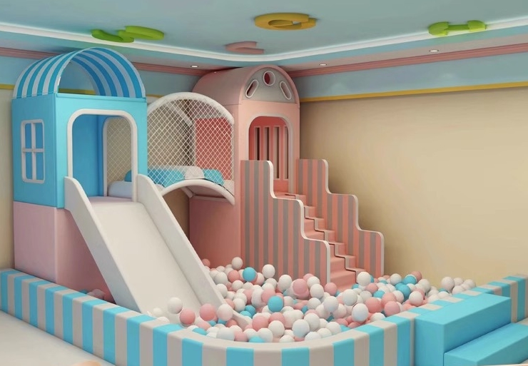 Indoor Playground KVCTE01112- Báo giá nhà liên hoàn cầu trượt nhà bóng Đồ chơi kinh bắc