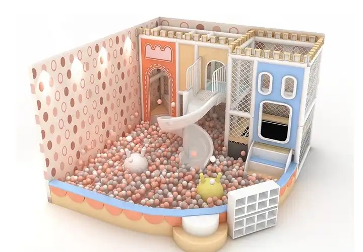 Indoor Playground KVCTE01128- Khu vui chơi liên hoàn nha bóng cầu trượt trẻ em