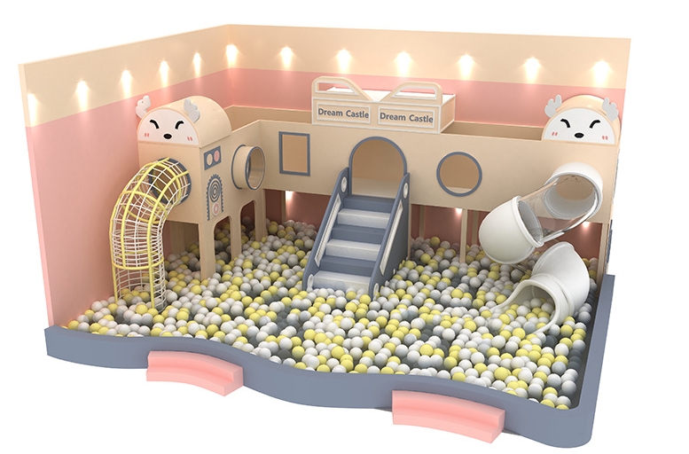 Indoor Playground KVCTE01135- Khu vui chơi liên hoàn nha bóng cầu trượt trẻ em