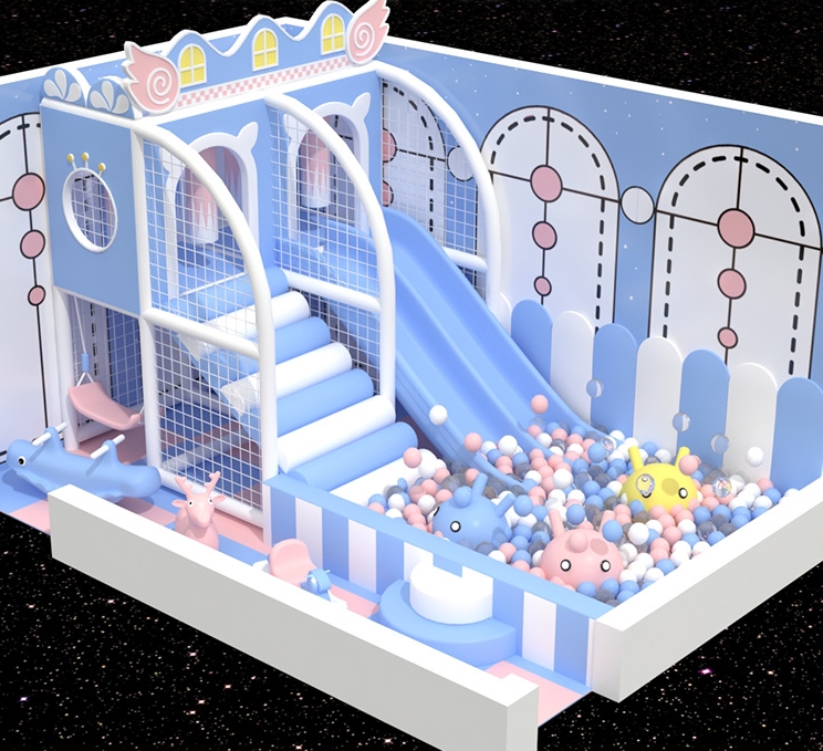 Nhà liên hoàn KVCTE0193- Báo giá nhà bóng cầu trượt liên hoàn- Indoor play ground Đồ chơi kinh bắc