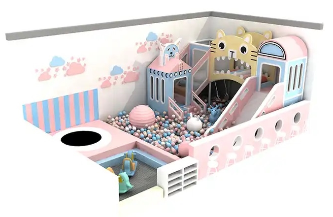 Indoor Playground KVCTE01115- Báo giá nhà liên hoàn cầu trượt nhà bóng Đồ chơi kinh bắc