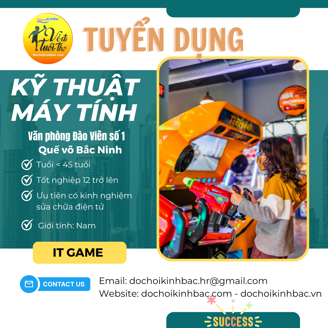 TUYỂN DỤNG NHÂN VIÊN KỸ THUẬT MÁY TÍNH VĂN PHÒNG ĐÀO VIÊN SỐ 1