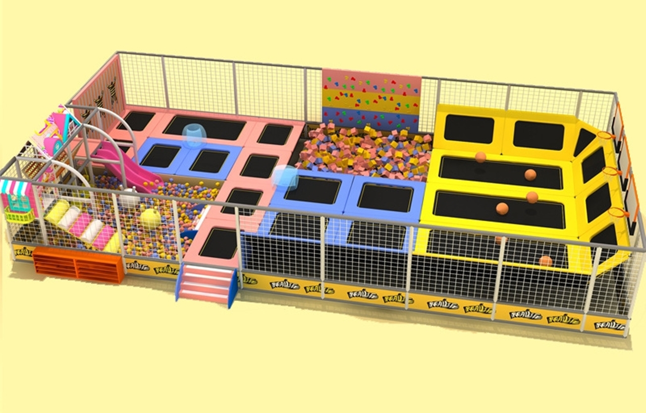 Đấu trường nhún nhảy KVCTP1522- Công viên bạt nhún -Trampoline park tổ hợp vui chơi giải trí