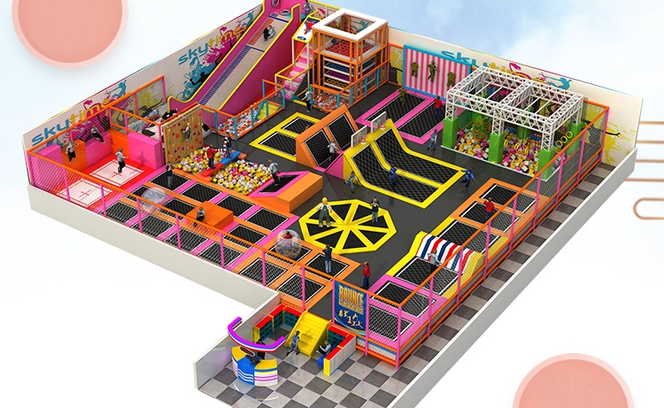 Khu Trampoline park KVCTP5935- Trampoline Arena chuẩn quốc tế - Công viên bạt nhún thể thao