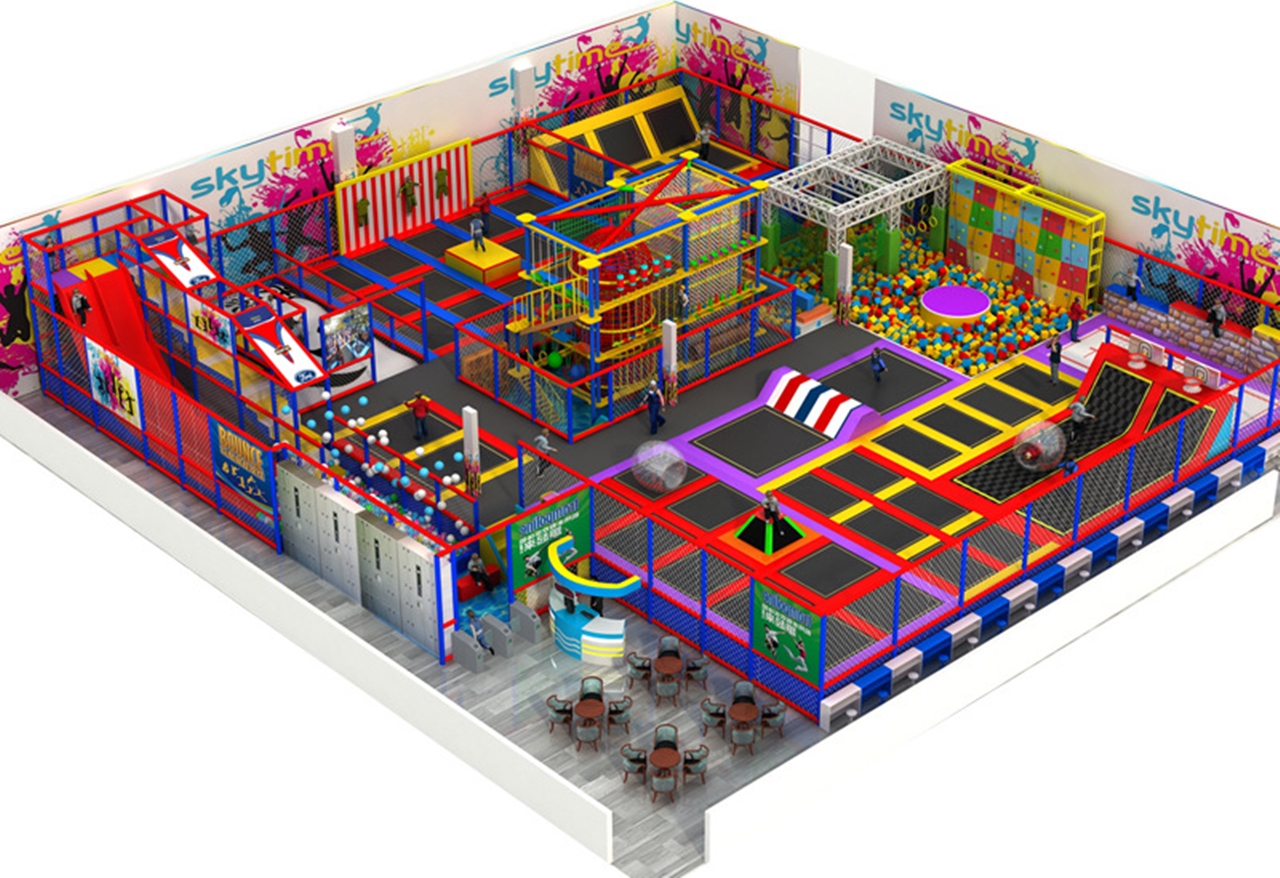 Khu Trampoline park KVCTP5936- Trampoline Arena chuẩn quốc tế - Công viên bạt nhún thể thao