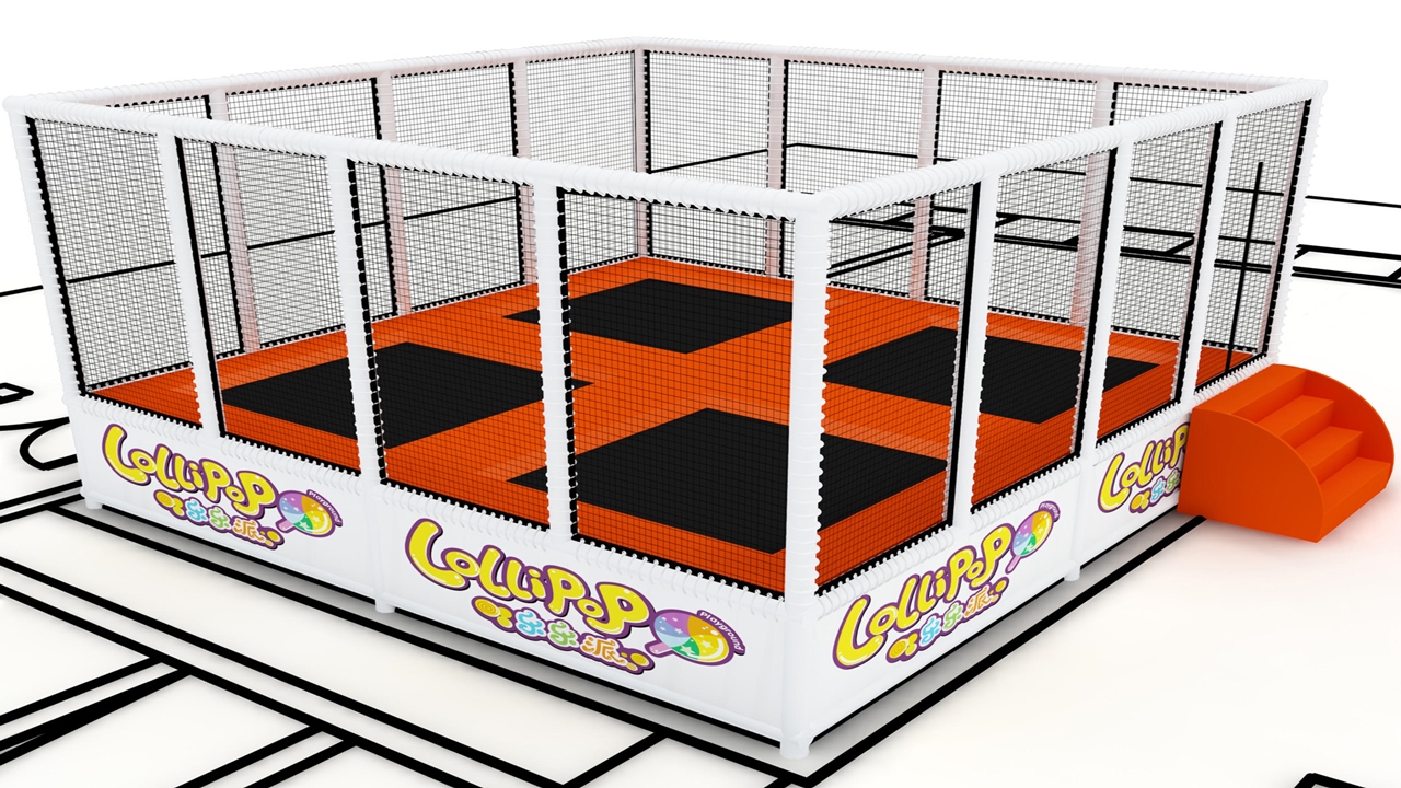 Báo giá Mô hình Sàn nhún trampoline trong nha vui nhộn Model trampoline KVCTP0128