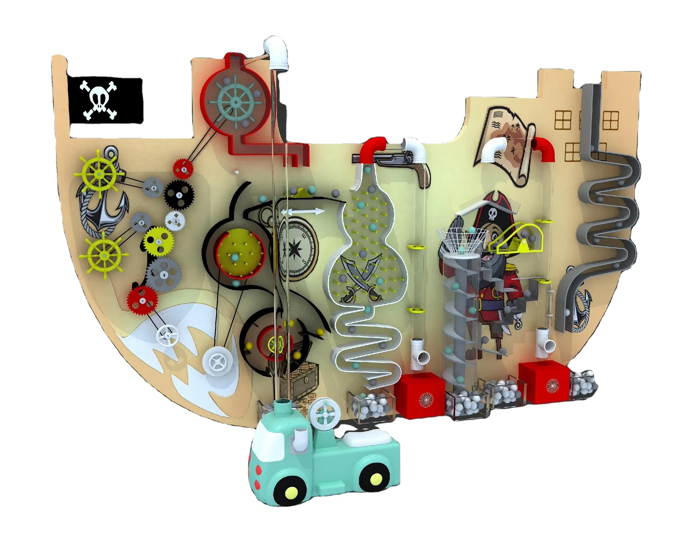 Trò chơi khoa học tường thổi bóng nhựa Ziczac TTBKB05 Dochoikinhbac Trò chơi hấp dẫn trong nhà bóng