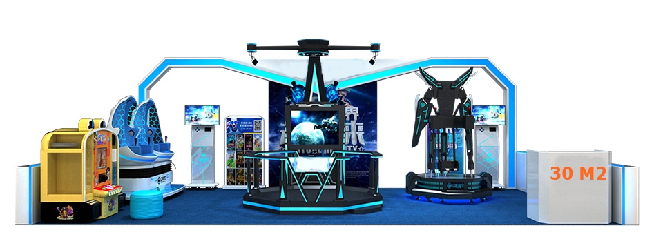 Iti Game Park KVCGE1001 VR - 30 m2 Công viên game giải trí VR thực tế ảo  - Game thùng siêu thị giải trí VR