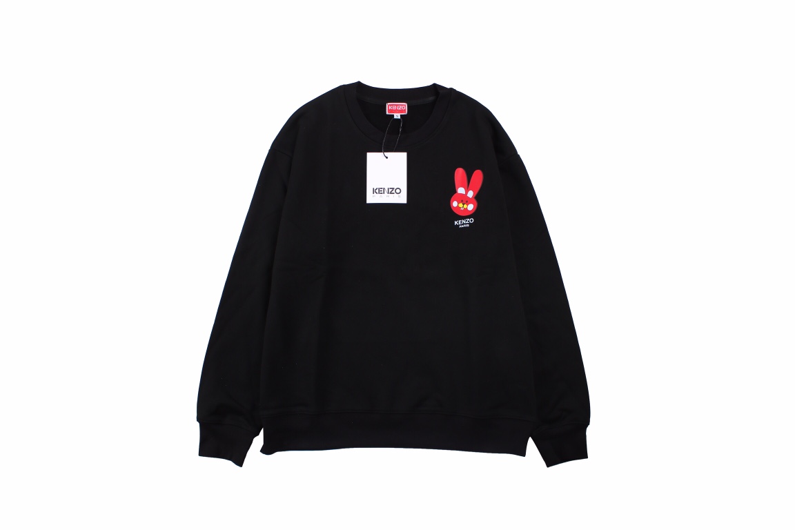 Kenzo Takada Kenzo 23SS Rabbit Print Crewneck Sweatshirt Black