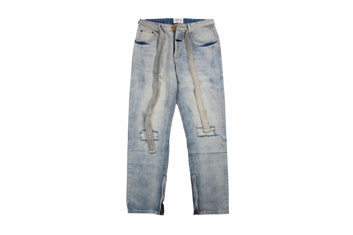FOG streamer washed ripped jeans