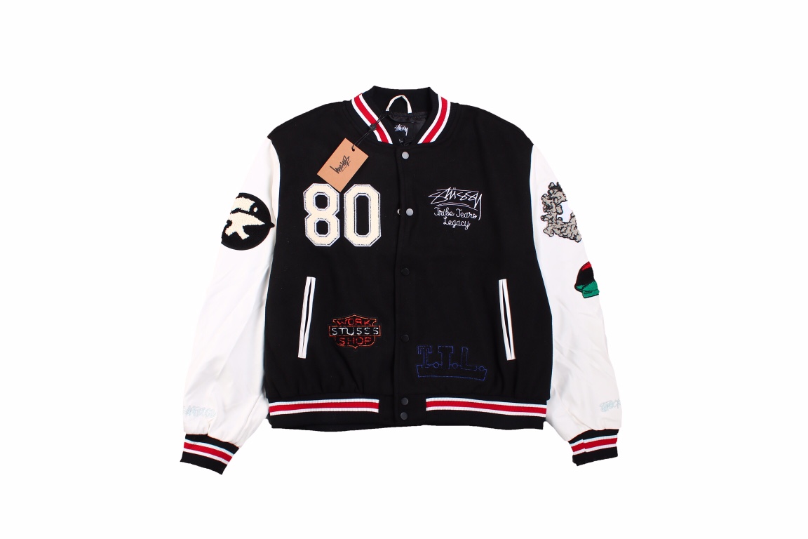 Stussy clearance baseball jacket