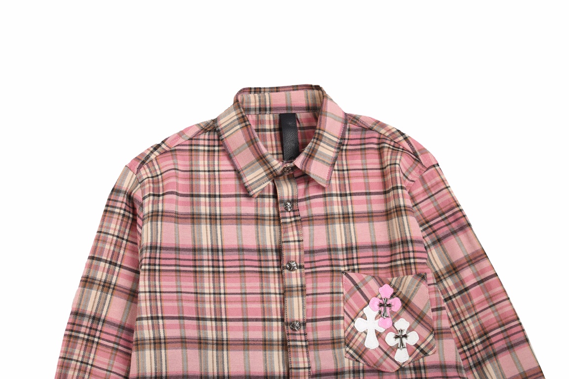 CH Pink Pocket Iron Long Sleeve Shirt