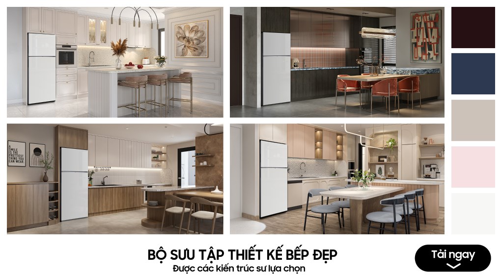 Tủ Lạnh Samsung Bespoke Phong Cách Sang Trọng Cho Căn Bếp Hiện Đại
