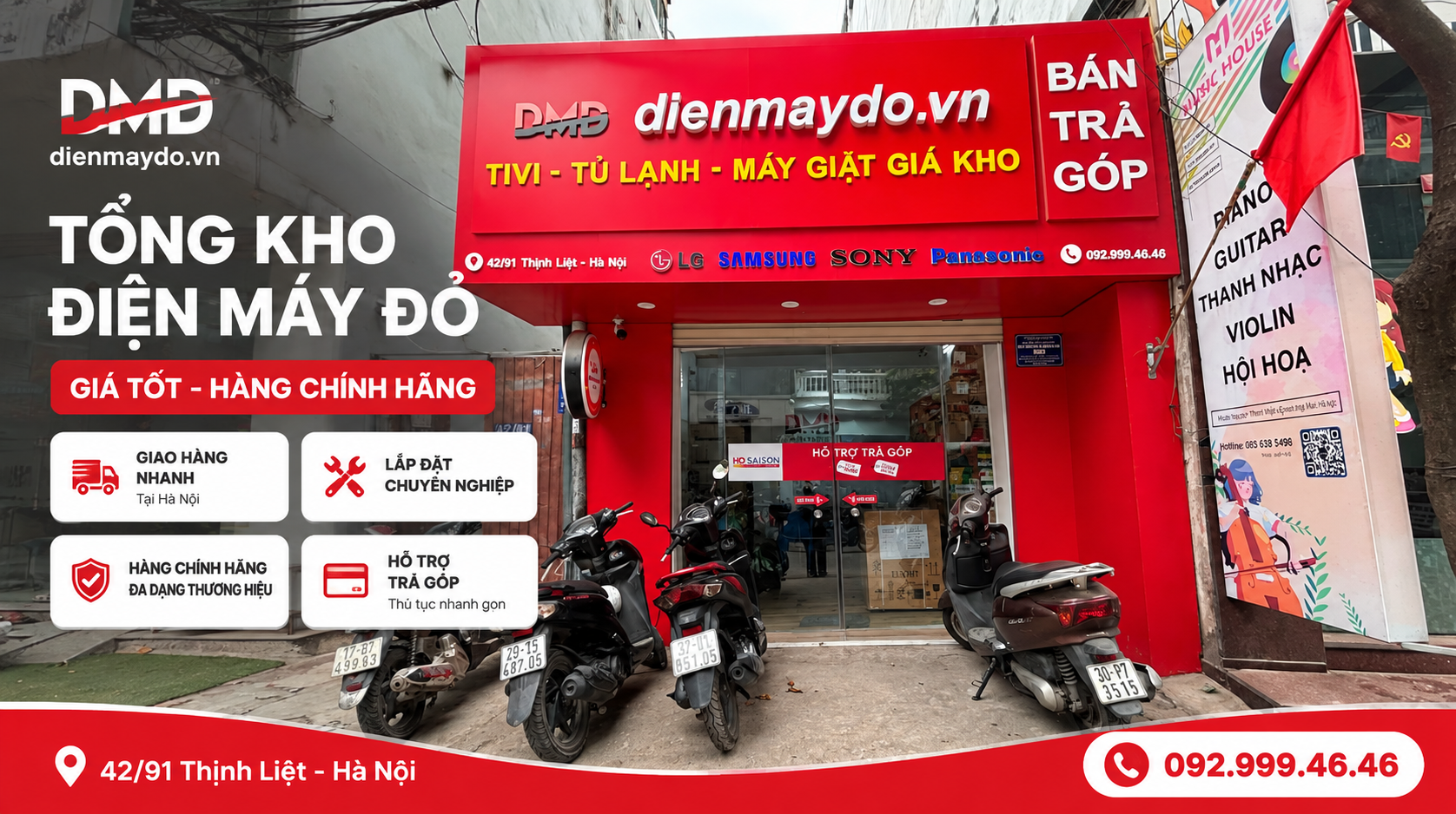 Tổng kho Điện Máy Đỏ Hà Nội bán những sản phẩm gì?