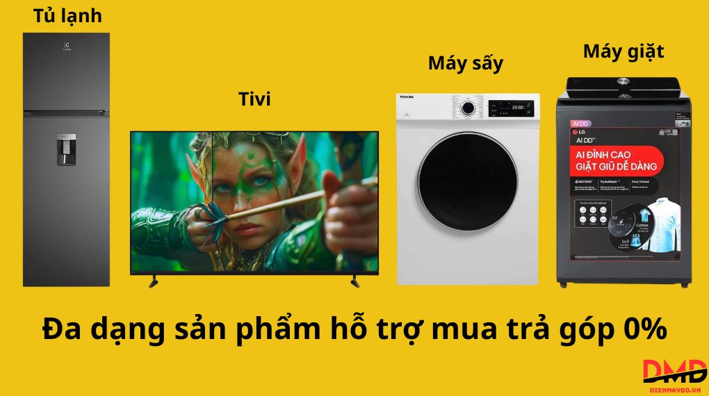 Hướng dẫn trả góp 0% tại Điện Máy Đỏ