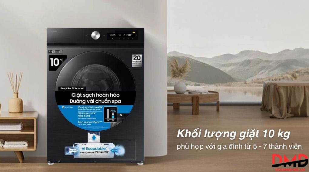 Máy giặt bao nhiêu kg cho gia đình 5 người?