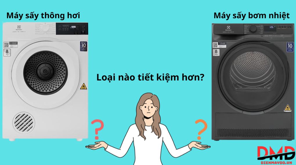 Máy sấy bơm nhiệt vs thông hơi – loại nào tiết kiệm hơn?