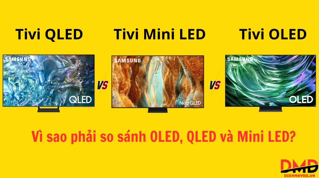 Tivi OLED vs QLED vs Mini LED