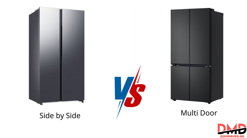 Tủ lạnh Side by Side và Multi Door: Khác nhau gì?