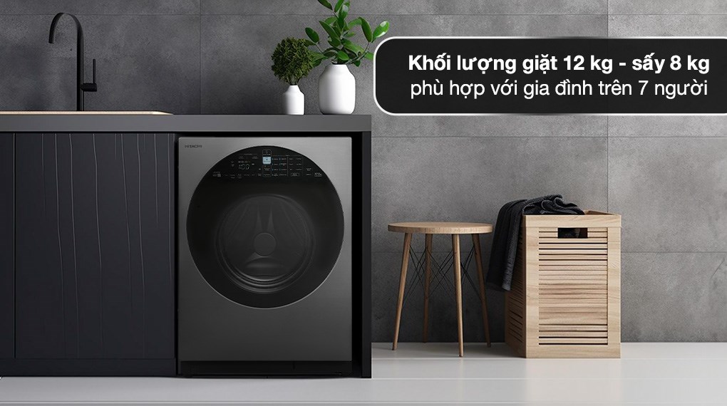 Khối lượng máy giặt phù hợp để sử dụng cho gia đình 5 người