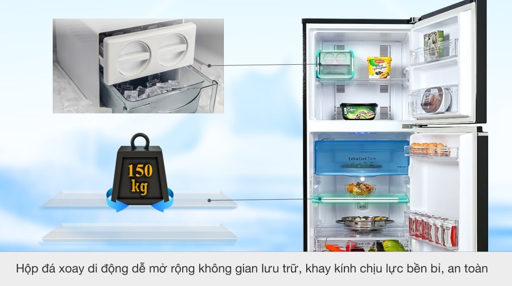 Tủ Lạnh Panasonic Inverter 234 Lít NR-TV261BPKV