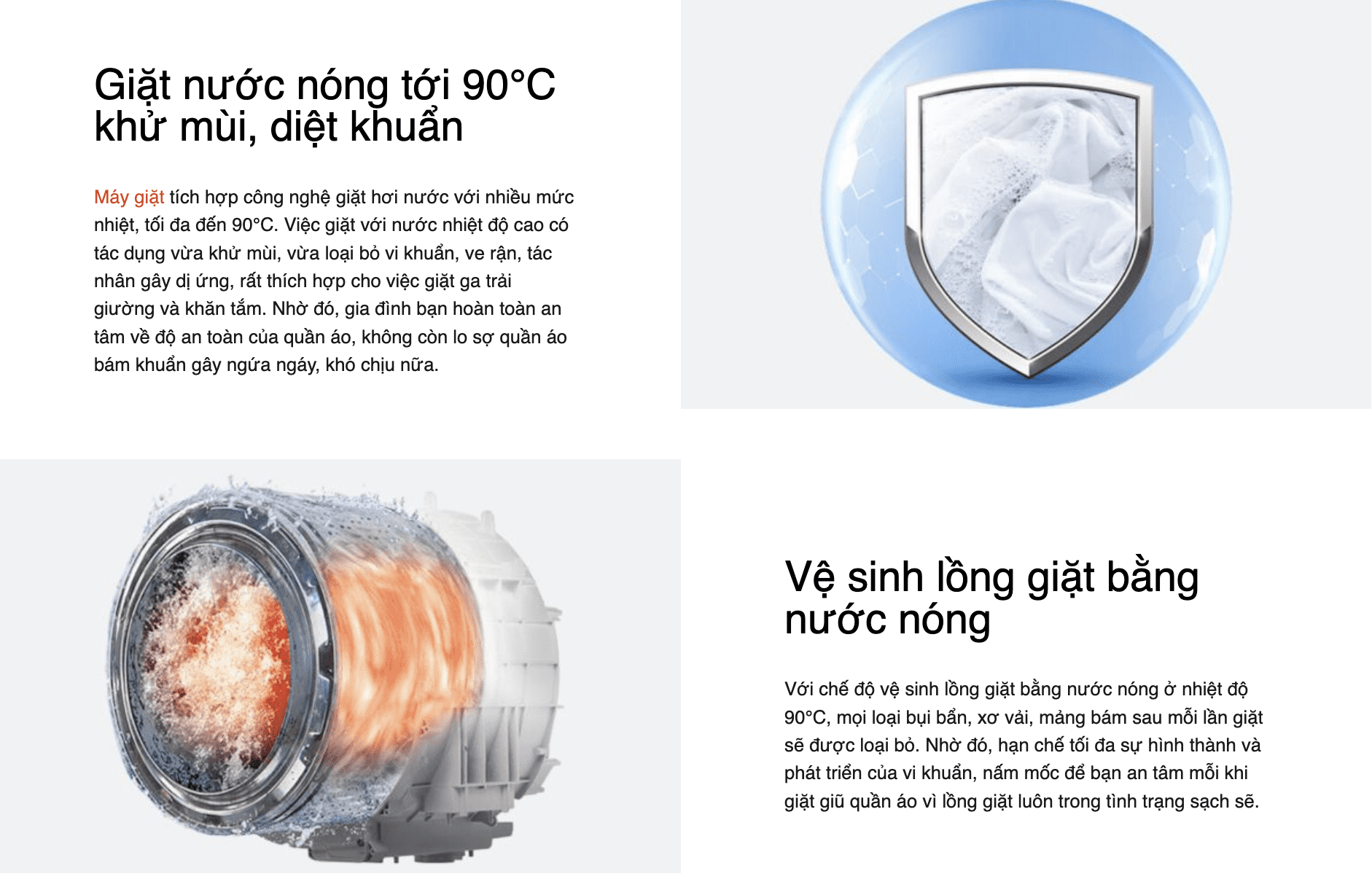 Máy giặt Hitachi Inverter 9.5 kg BD-954HVOW