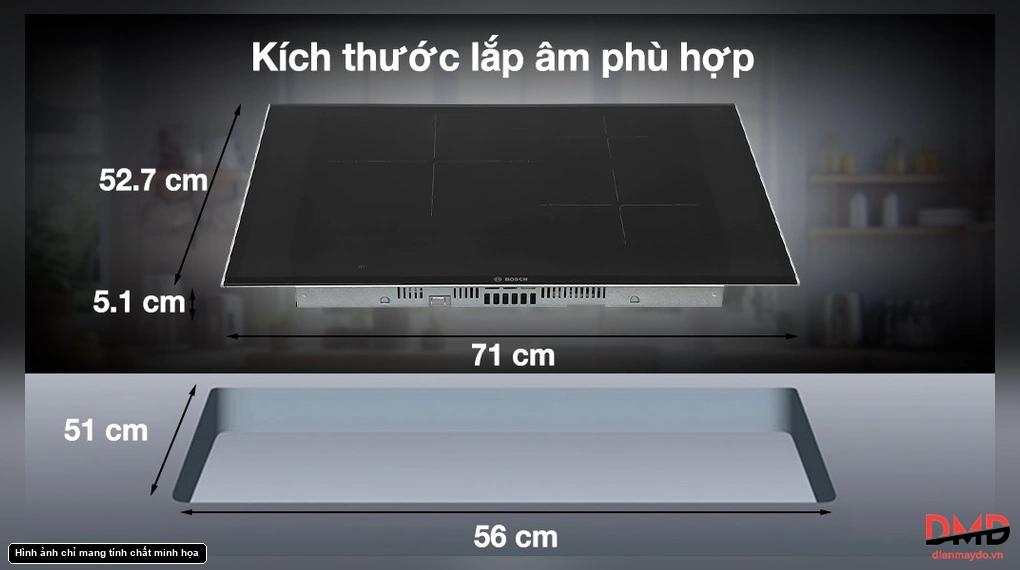 Bếp từ 3 vùng nấu Bosch PID775DC1E