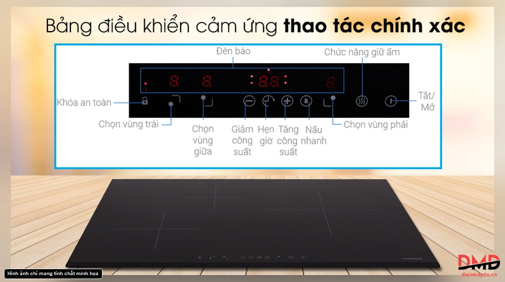 Bếp từ 3 vùng nấu Hafele HC-IS773EA
