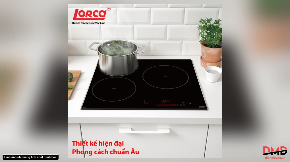 Bếp từ 3 vùng nấu Lorca LCI 306 PLUS