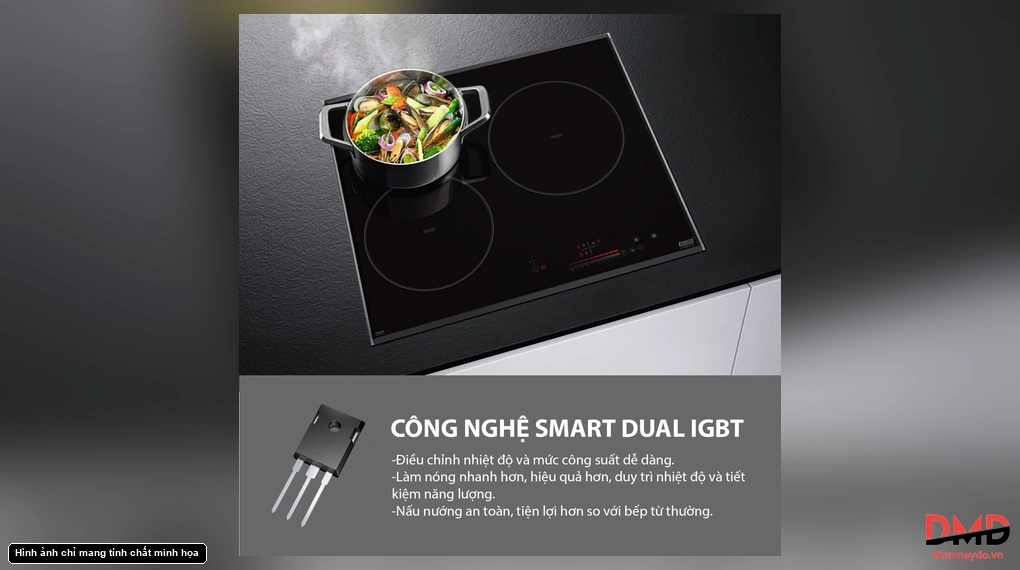 Bếp từ 3 vùng nấu Lorca LCI 306 PLUS
