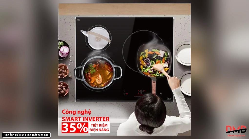 Bếp từ 3 vùng nấu Lorca LCI 306 PLUS
