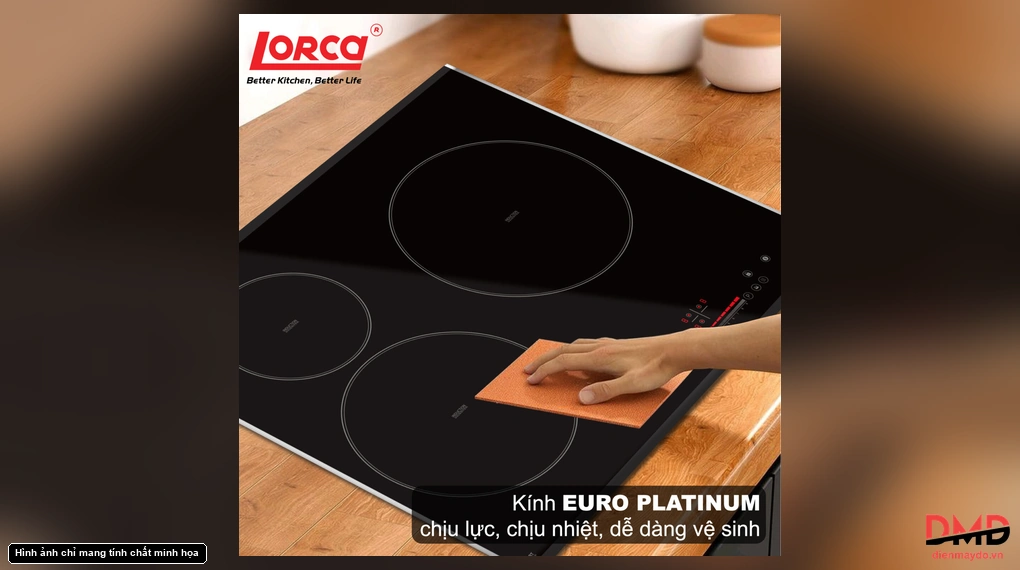 Bếp từ 3 vùng nấu Lorca LCI 306 PLUS