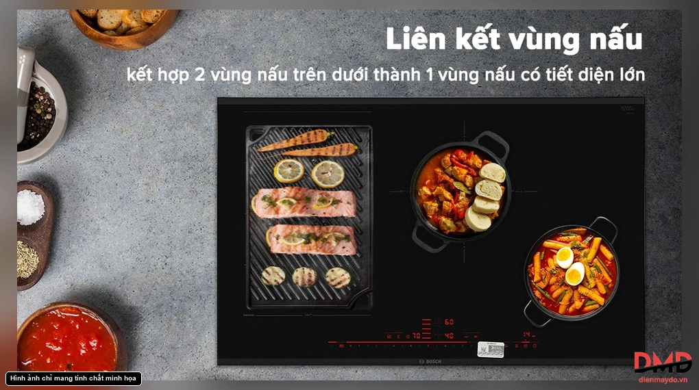 Bếp từ 4 vùng nấu Bosch PXE875DC1E