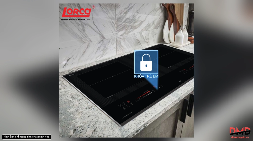 Bếp từ đôi Lorca LCI 80065 PULUX8E