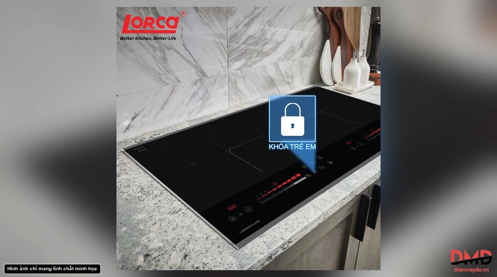 Bếp từ đôi Lorca LCI 80812 PULUX8E