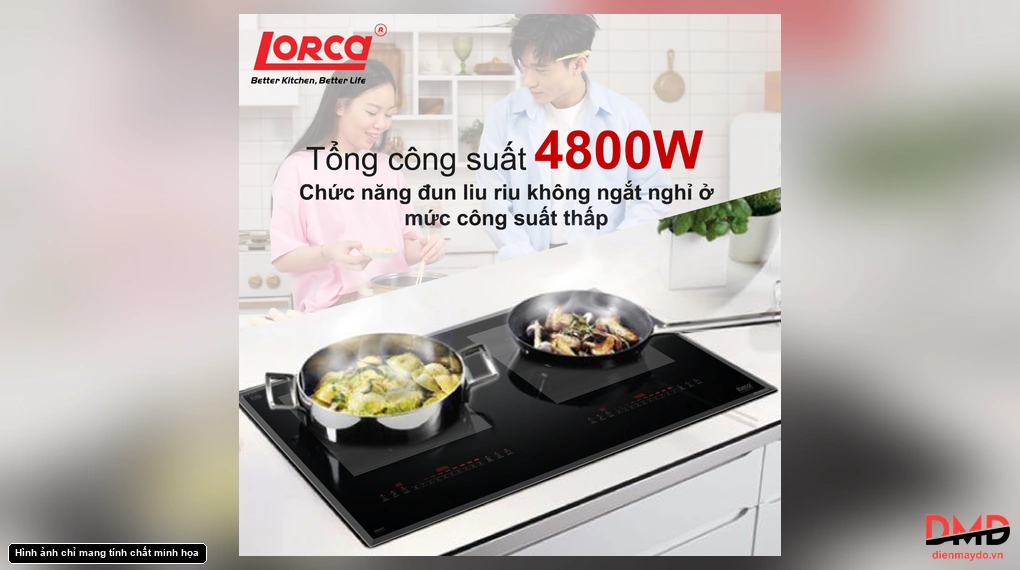 Bếp từ đôi Lorca LCI 886PRO