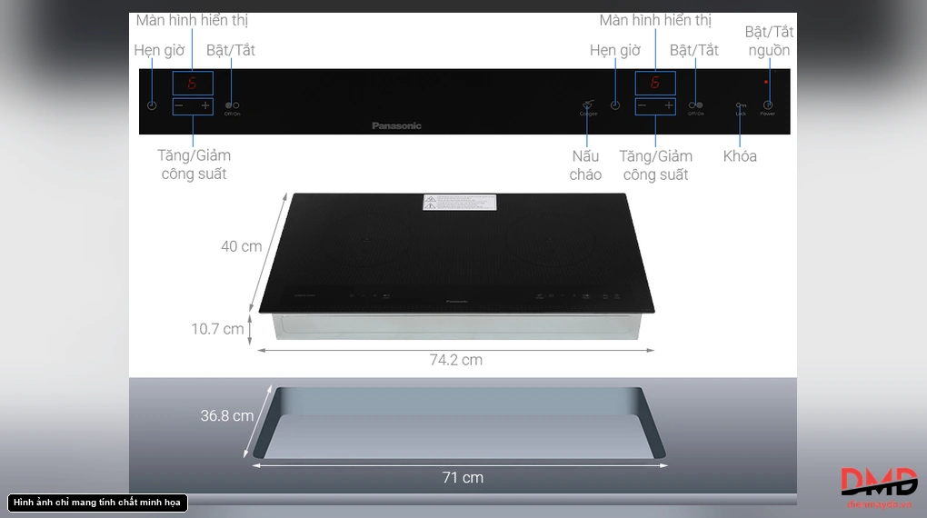 Bếp từ đôi Panasonic KY-A227EKRA