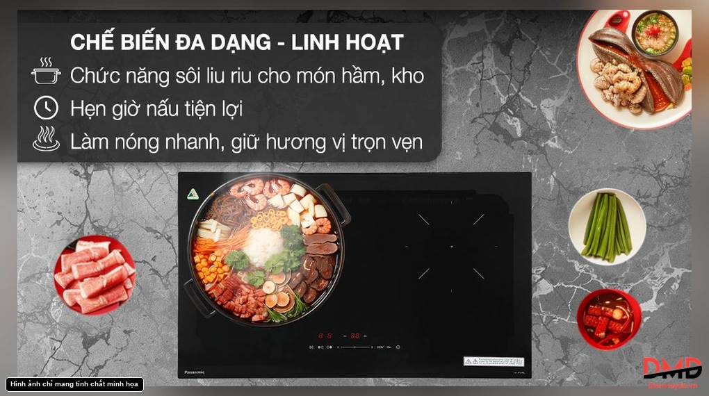 Bếp từ đôi Panasonic KY-R72AELYUE
