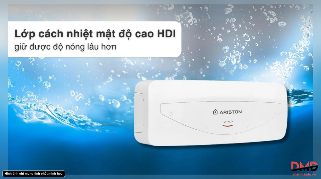 Bình nóng lạnh gián tiếp Ariston VITALY 20 lít 2500 W