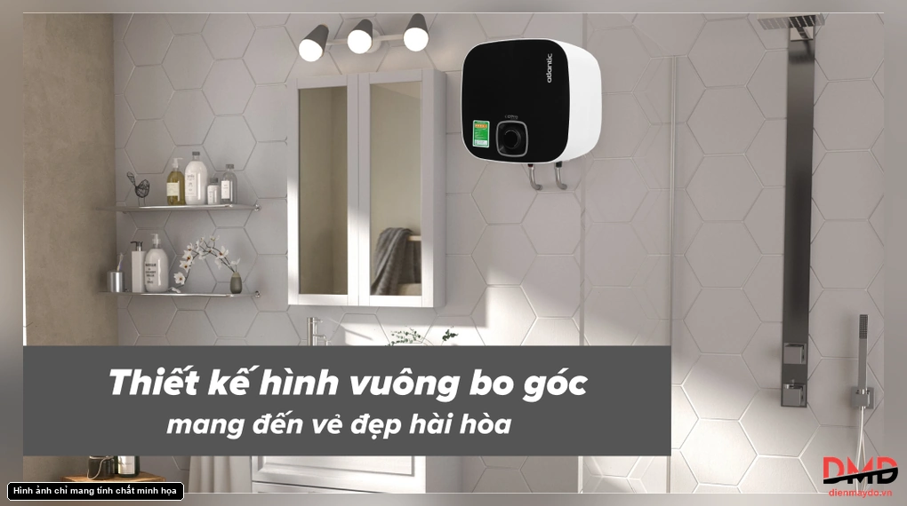 Bình nóng lạnh gián tiếp Atlantic NANTO PLUS 15 lít 2500W SWH 15A M-N2