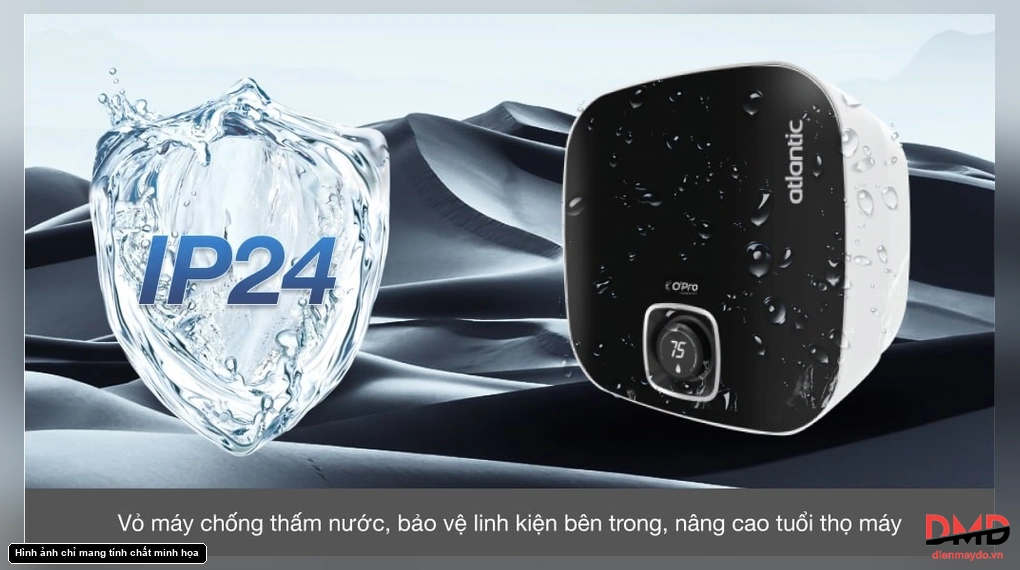 Bình nóng lạnh gián tiếp Atlantic NANTO PLUS 30 lít 2500W SWH 30A M-N2