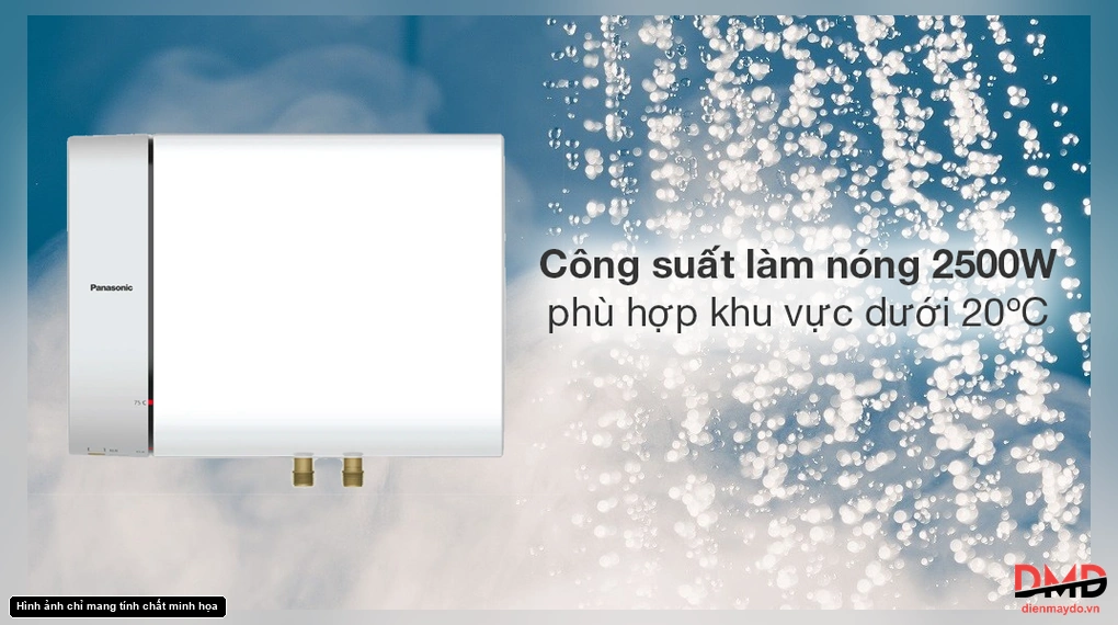 Bình nóng lạnh gián tiếp Panasonic DH15HBM 15 lít 2500W