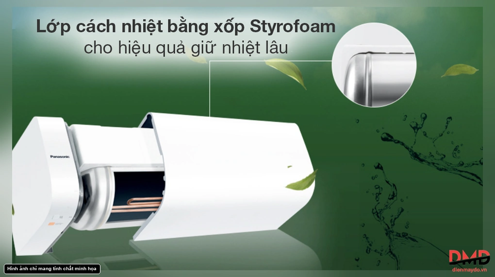 Bình nóng lạnh gián tiếp Panasonic DH15HBM 15 lít 2500W